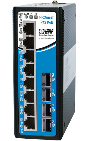 Rental - PROmesh B12 | PoE 12-Port Managed Industrial Ethernet Switch) 
